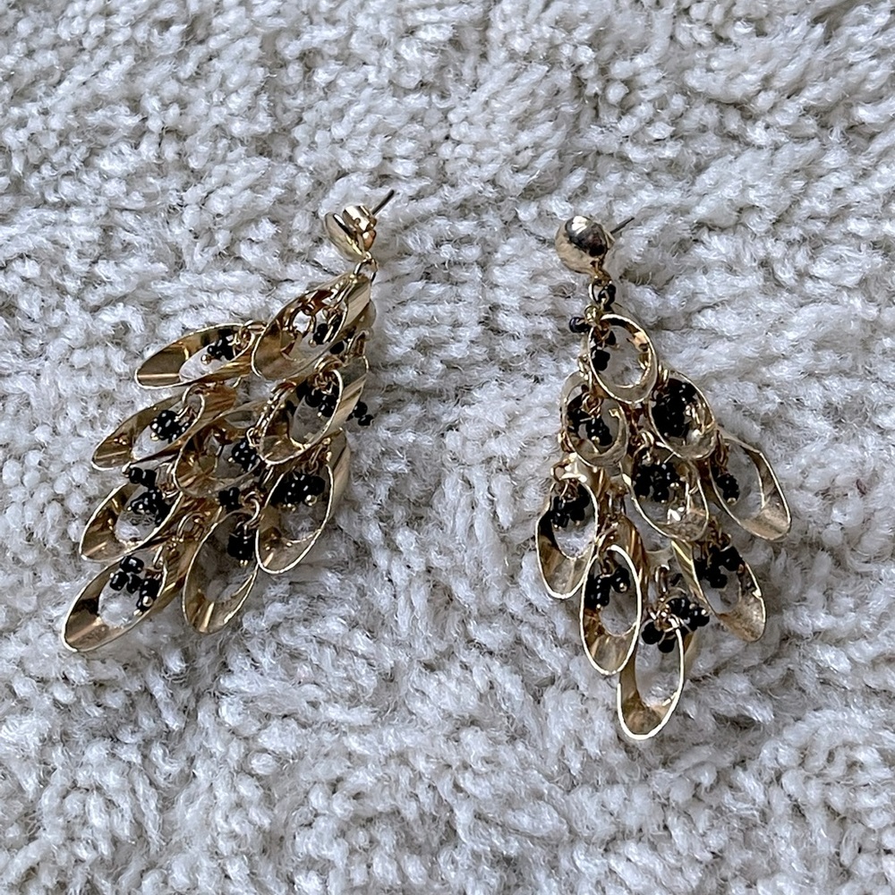 Mi Amore Antique Style Chandelier-Earrings Gold-Tone/Copper-Tone